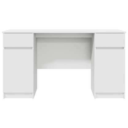 Bureau – Computertafel – Bureautafel – Werkplek – Kantoormeubel – Wit – 140x49x76 cm – Geperst Hout