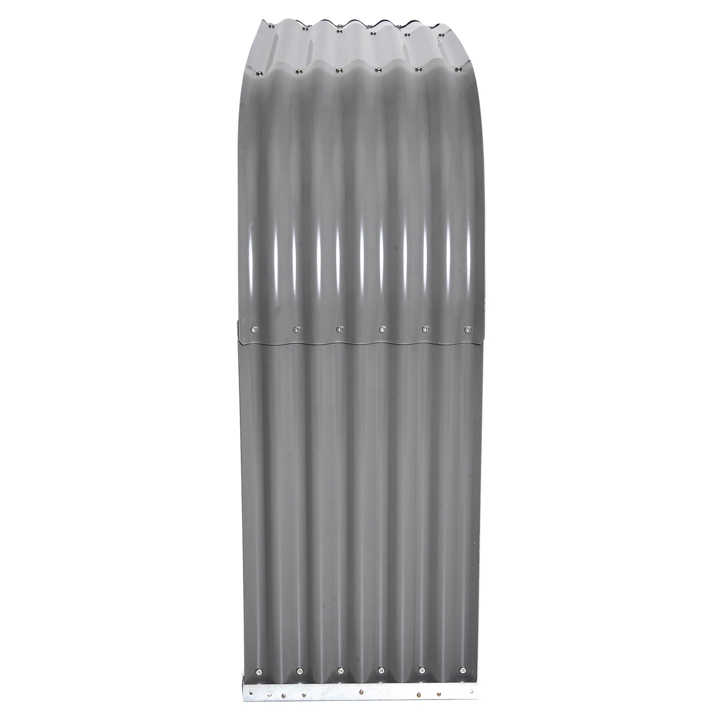 Houtrek – Haardhoutrek – Houtopslag – Houtstandaard – Houtstapelrek – Weerbestendig Staal – Groot Formaat 212x46x112 cm – Grijs