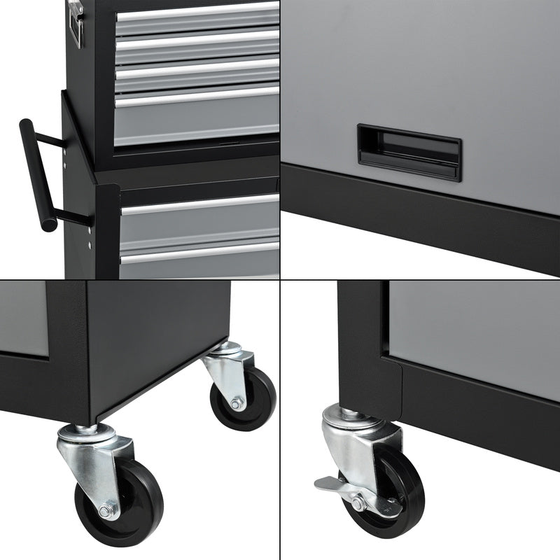 Werkplaatswagen – Gereedschapswagen – Werkplaats Trolley – Gereedschapskar – 7 Lades – Gepoedercoat Staal – Wielen Met Remmen