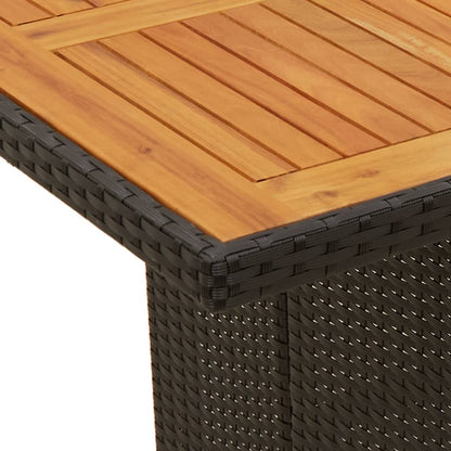 Tuinset – Tuinmeubelset – Loungeset – Terrasmeubels – Balkonset – Verstelbare Rugleuning – Weerbestendig PE-Rattan – Zwarte Kussens