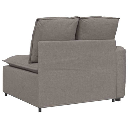 Bankstel – Hoekbank – Slaapbank – 3-Zitsbank – Loveseat – Modulaire Taupe Bank – Corduroy Stof – Comfortabele Kussens – Duurzaam Frame
