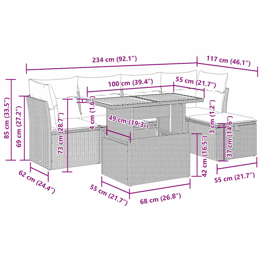 Vidaxl Loungeset Loungesets Tuinset