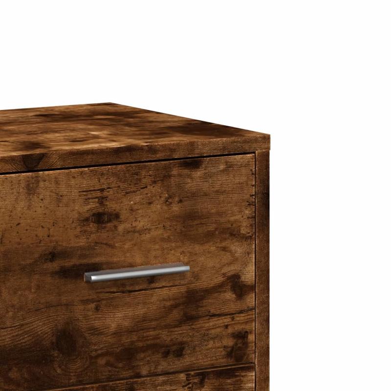 Sideboard Smoked Oak 60X31X84 Cm Wood-Based Material/Side Table/Storage Cabinet/Telephone Table/Cabinet/Storage Box. This Cabinet Offers Ample Storage Space And Can Neatly Store Various Everyday Items to Maintain Order in You