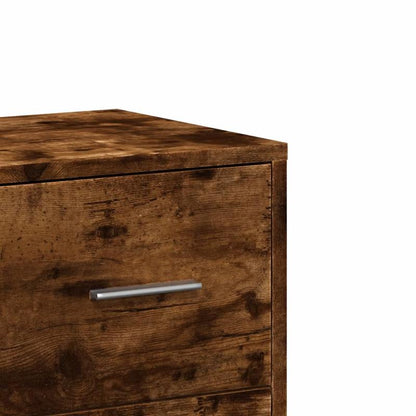 Sideboard Smoked Oak 60X31X84 Cm Wood-Based Material/Side Table/Storage Cabinet/Telephone Table/Cabinet/Storage Box. This Cabinet Offers Ample Storage Space And Can Neatly Store Various Everyday Items to Maintain Order in You
