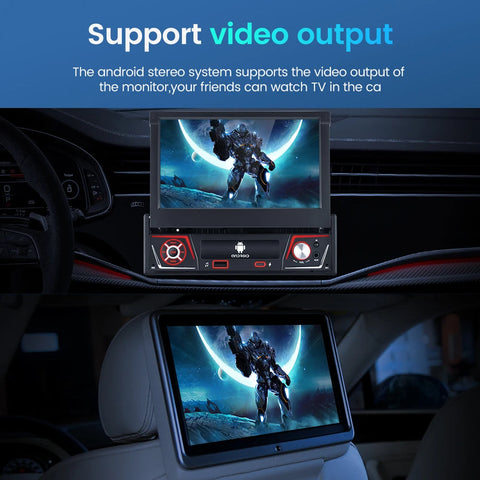 Mp5-speler, voor universeel, 2 GB, 32 GB, FM-radio, 1Din, wifi, 4x60, streaming en navigatie - zwart - QUORE