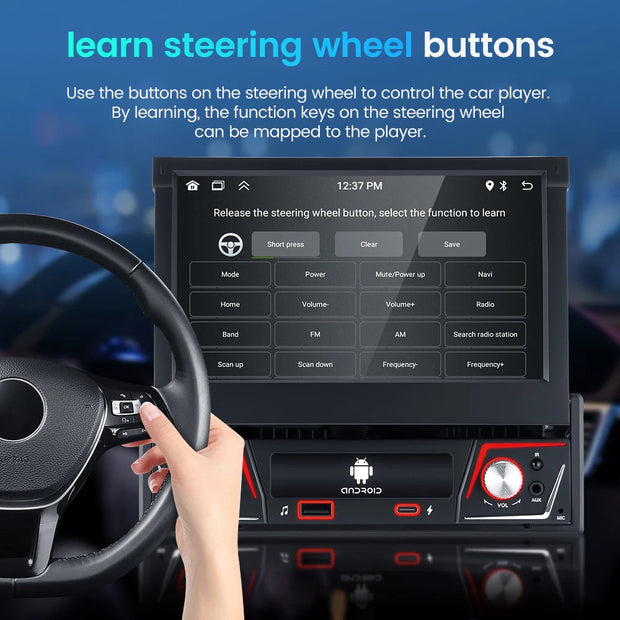 Mp5-speler, voor universeel, 2 GB, 32 GB, FM-radio, 1Din, wifi, 4x60, streaming en navigatie - zwart - QUORE