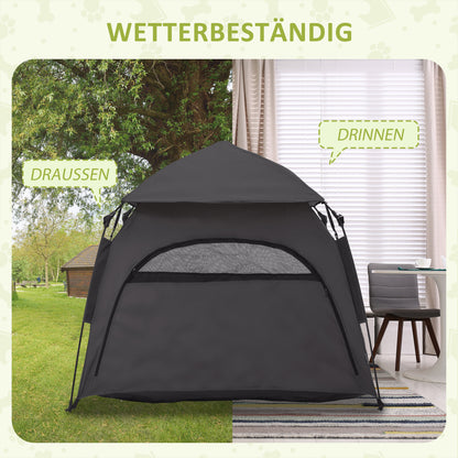 Hondenhuisje – Hondenhok – Draagbare Honden Tent – Hondenkooi – Groot Formaat – Weerbestendig Oxford Polyester – Inklapbaar Met Vliegengaas