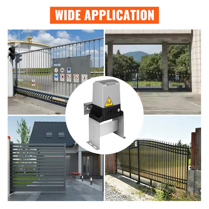 Automatische Poortopener – Schuifpoort Motor – Poortbediening – Poortopener Met Afstandsbediening – Automatische Toegangspoort – Infraroodsensor Veiligheid – Maximale Trekkracht 1500 kg