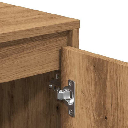 tv meubel – tv kast – tv dressoir – tv meubelen – media meubel – kunstmatig eikenhout – 120x30x40,5 cm – ruime opbergruimte – duurzaam materiaal