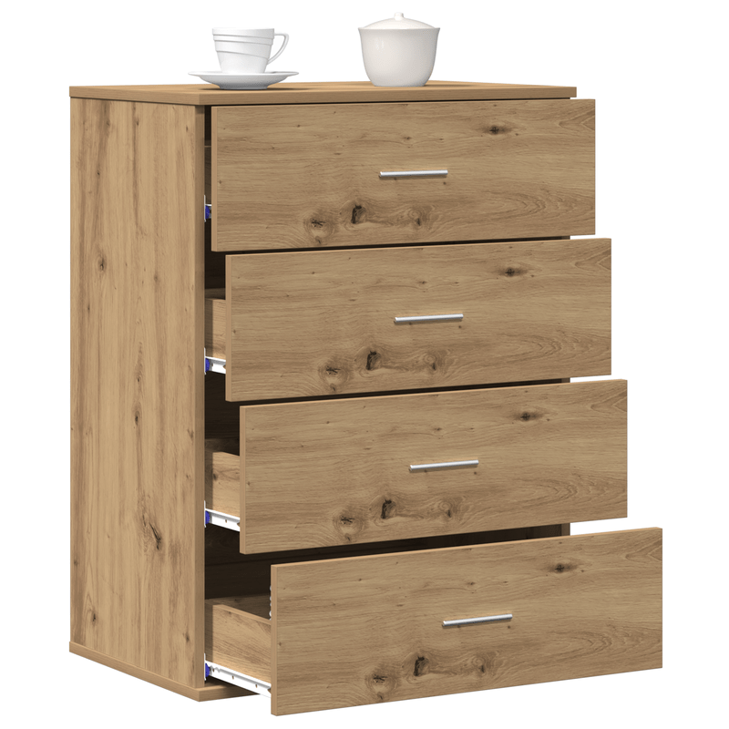 Sideboard Ambachtelijk oak 60 x 39 x 80cm Bewerkt wood Removable storage practical