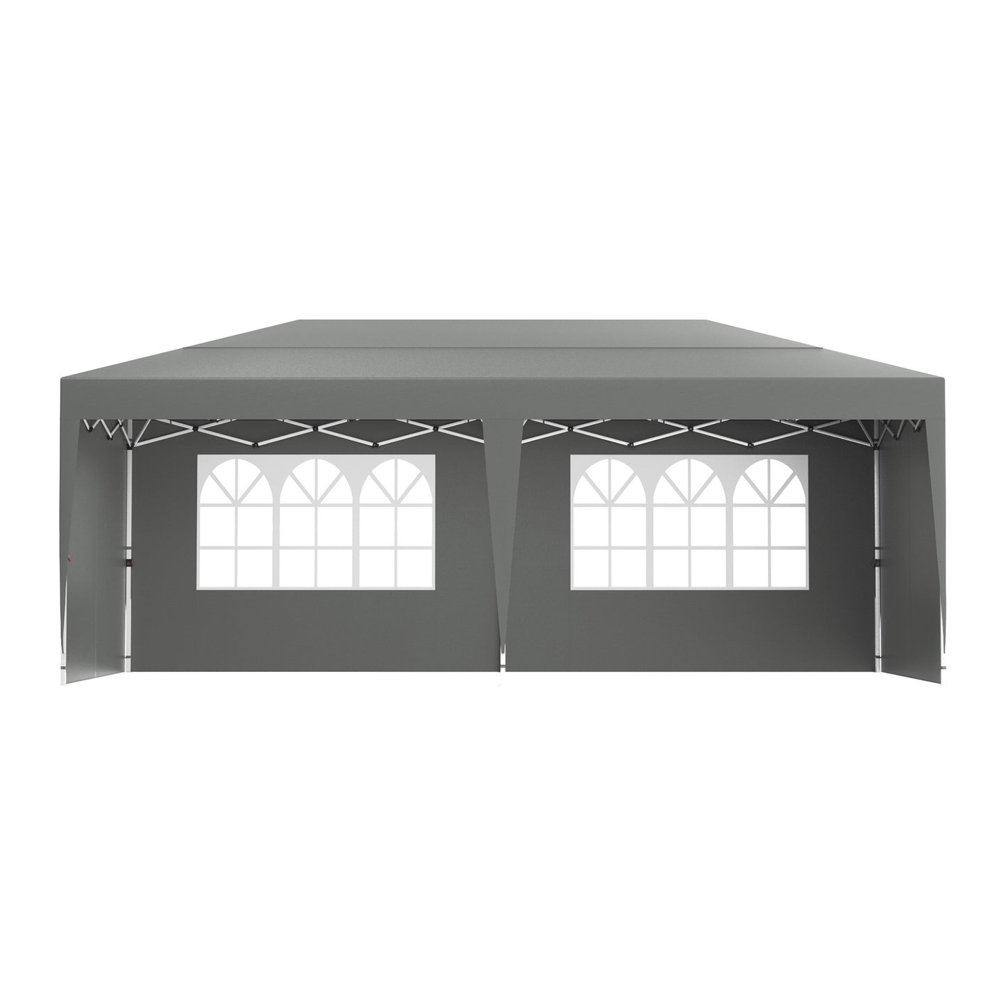 Partytent – Paviljoen – Feesttent – Tuinent – Opvouwbare Tent – 3x6m – Gecoat Stalen Frame – Waterafstotend Polyester Oxford