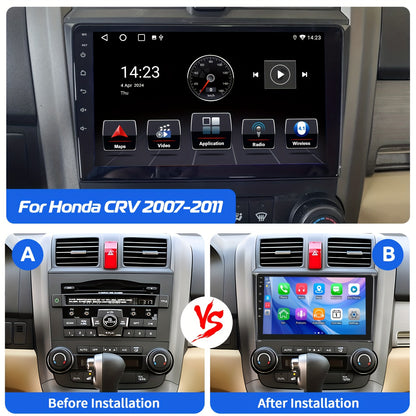 Android Autostereo – Universele Autoradio – Multimedia Speler – Navigatiesysteem – Inbouw Auto Stereo – 9 Inch IPS Touchscreen – AHD Achteruitrijcamera & Android 15