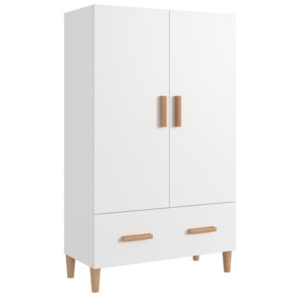 Opbergkast – Kasten – Opbergmeubel – Ladekast – Opbergrek – Wit – Compact Design – 3 Lades & Open Schappen – Kunststof Hout Met Metalen Handgrepen