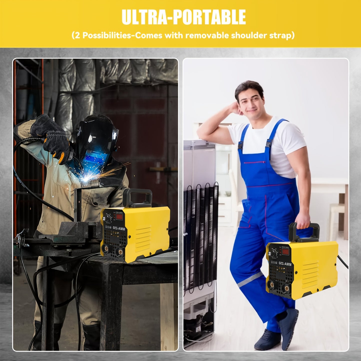 Lasapparaat – Mini Welder – ARC Lasmachine – Elektrode Lasser – MMA Inverter – Compact & Lichtgewicht – IGBT Technologie – Instelbaar 20-250A