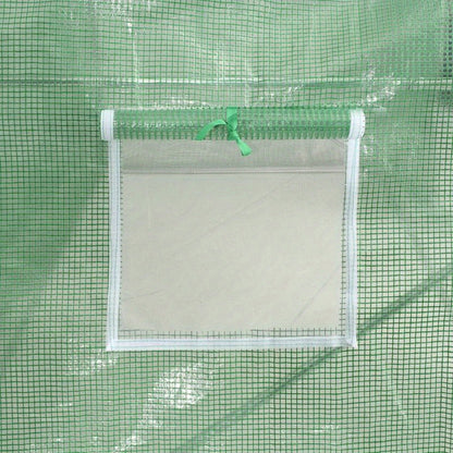 Tuinschuur – Berging – Tuinhuis – Schuur – Opbergunit – Groen – Weerbestendig Staalframe – 30 m² Ruimte – 6x5x2,3 m – Eenvoudig Onderhoud