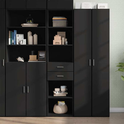 Modern Tall Cabinet 45x42.5x185cm - Treated with Shelving, Assembly Suitable for Hallway,, Bedroom,, Office - Space-Saving Vertical