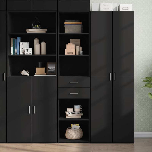 Modern Tall Cabinet 45x42.5x185cm - Treated with Shelving, Assembly Suitable for Hallway,, Bedroom,, Office - Space-Saving Vertical