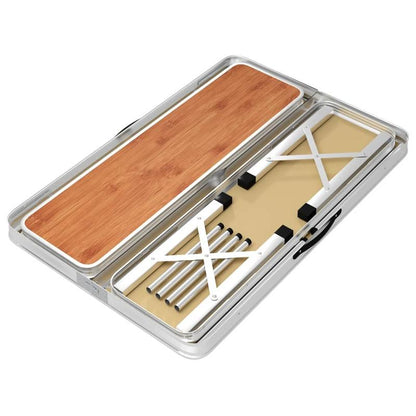 Campingtafel – Campingset – Picknicktafel – Tafel Met Banken – Inklapbaar – Aluminium – Compact