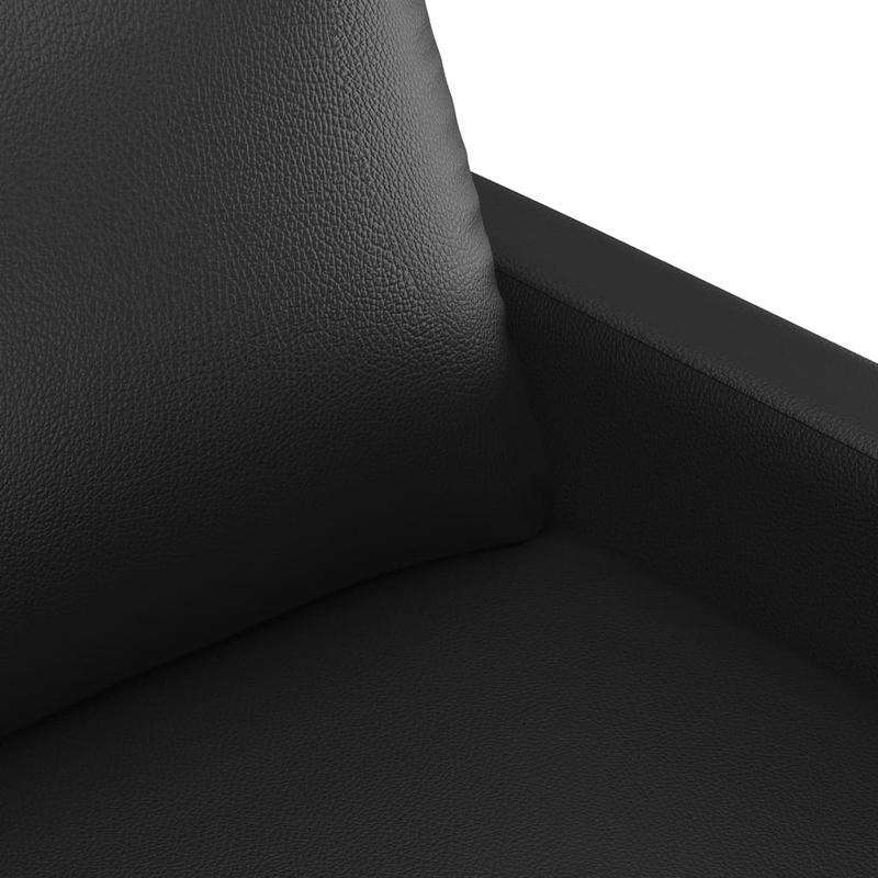 Zwarte Fauteuil – Lounge Stoel – Armstoel – Relaxstoel – Leunstoel – Stevig Houten Frame – Handmatige Kantelfunctie