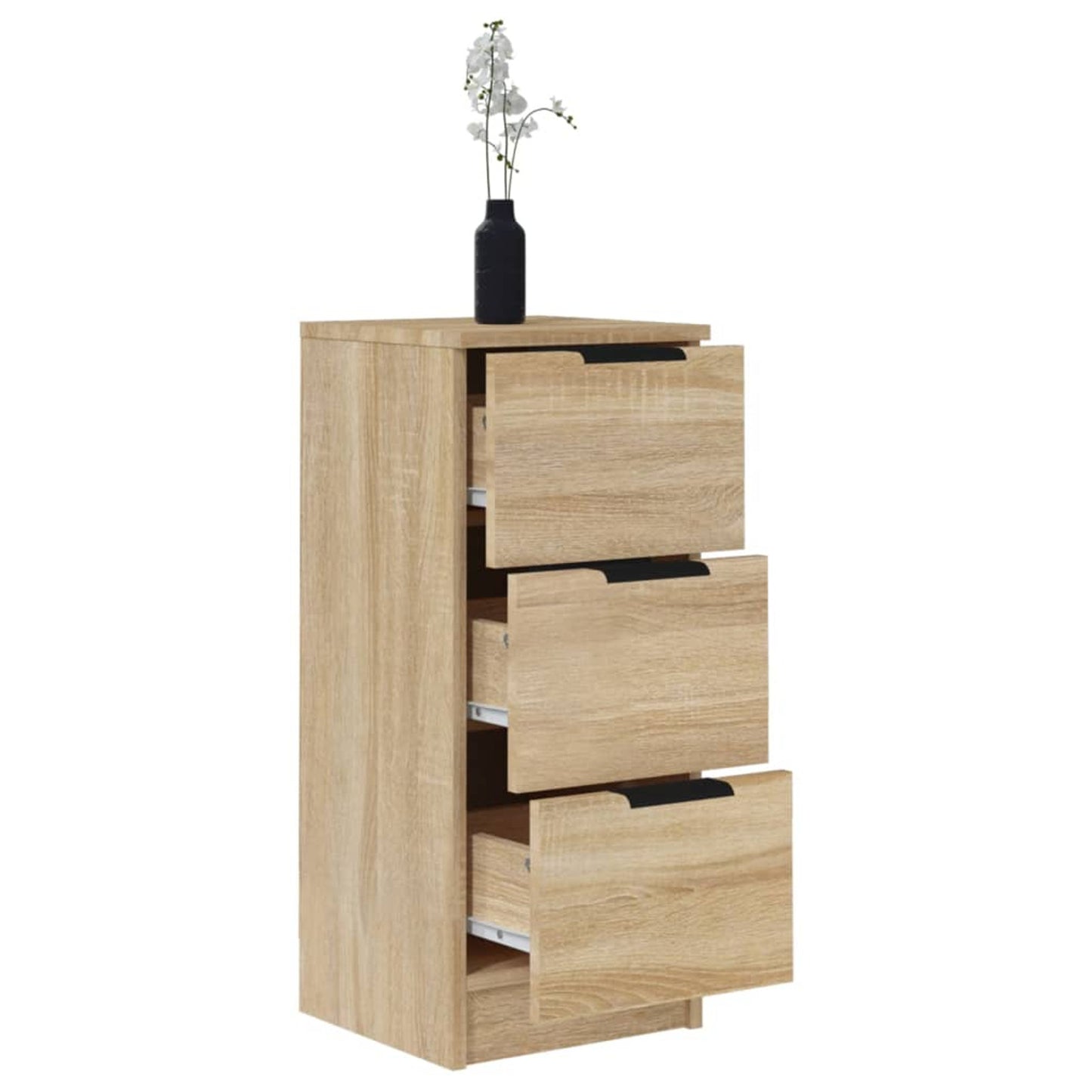 Sideboards 2pcs Sonoma Oak 30x30x70cm Engineered Wood