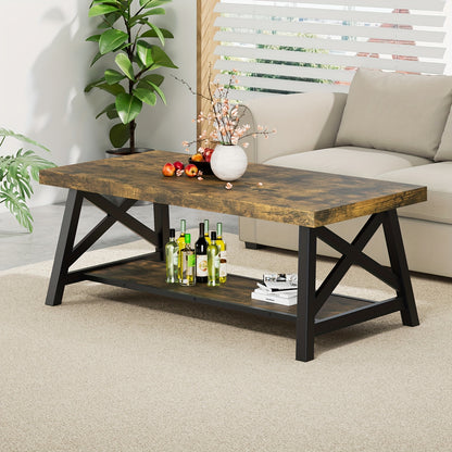 Salontafel – Koffietafel – Tafel – Woonkamertafel – Bijzettafel – Donkergrijs – Krasbestendig Kunststof – Eenvoudige Montage