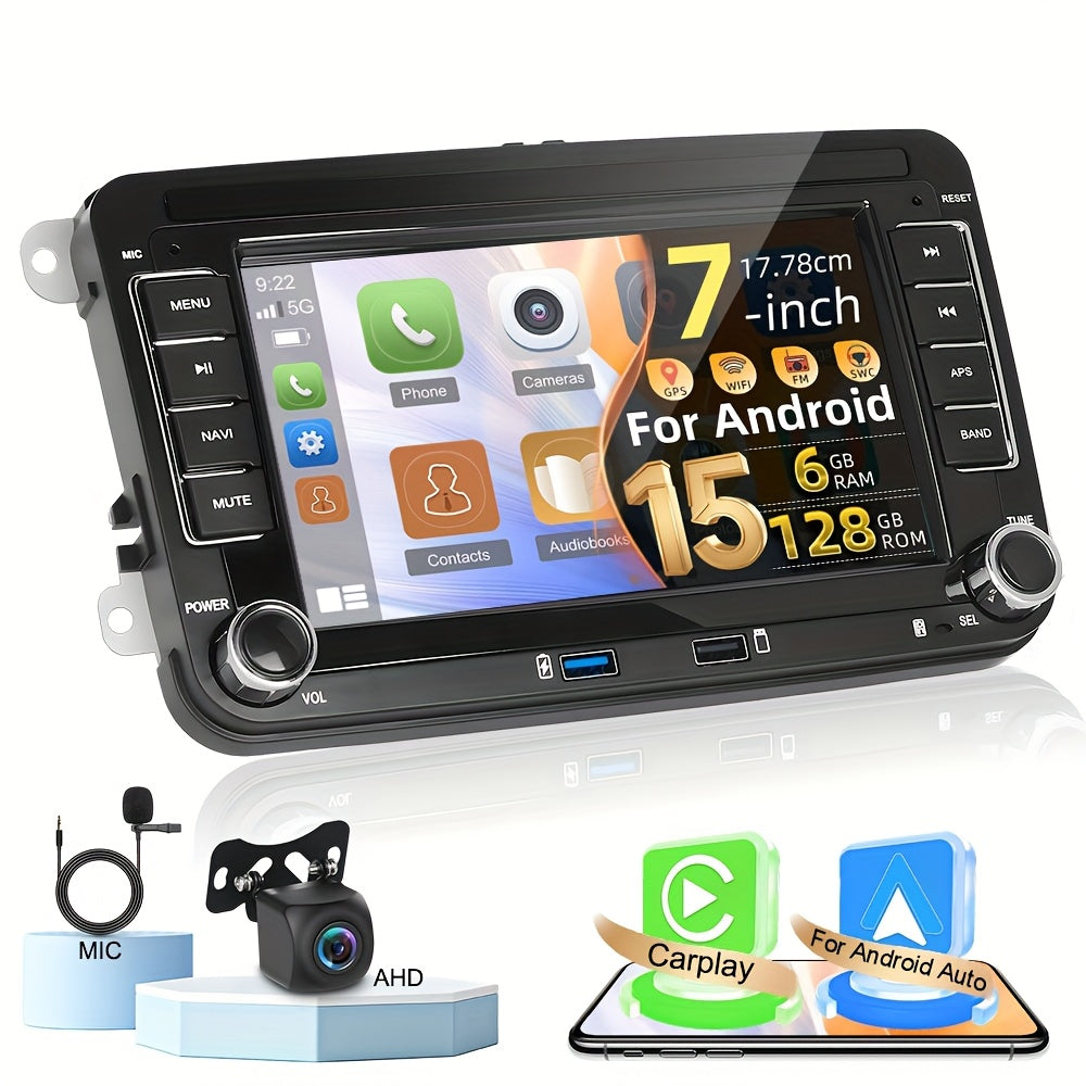 Autoradio – Auto Radio – Multimedia Systeem – In-Car Entertainment – Car Stereo – 9 Inch Touchscreen – Draadloze CarPlay & Android Auto – GPS Navigatie – Achteruitrijcamera Met Microfoon