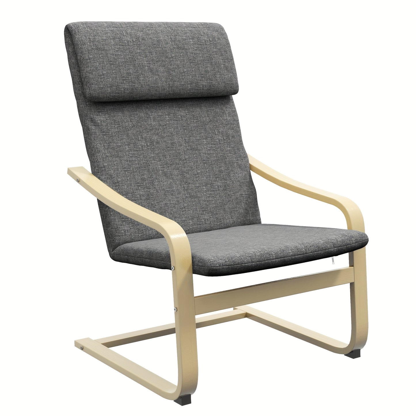 Draaifauteuil – Relaxfauteuil – Lounge Stoel – Leunstoel – Eetkamerstoel – Donkergrijs Linnenlook – Comfortabel Met Kussen – Stevig Met Metalen Frame