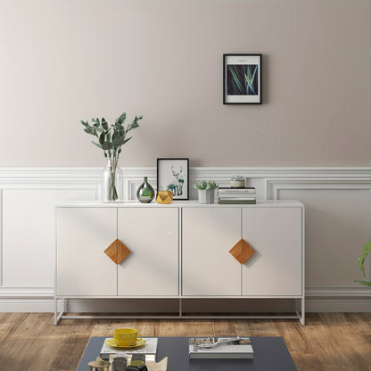 Salontafel – Koffietafel – Tafel – Woonkamertafel – Opbergtafel – Modern Glass Blad – Ruimtebesparend Ontwerp – Wit