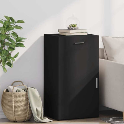 Sideboard 50x42.5x93cm edited wood black Removable storage practical