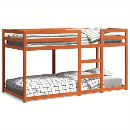 Hoogslaper – Stapelbed – Stapelbedden – Kinderbed – Eenpersoonsbed – Massief Houten Frame – Met 2 Ruime Laden – 75x190 cm – Europees Design