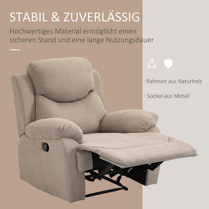 Fauteuil – Loungestoel – Relaxstoel – Zitfauteuil – Leunstoel – Compact Formaat – Duurzaam MDF Frame met Stofbekleding