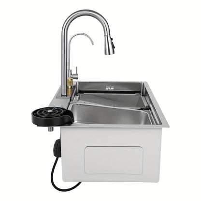 Keukenkraan – Keukenspoelbak – Spoelbak – Mengkraan – Kraan – RVS 304 – Ruime Afmetingen 73,66 cm – Uittrekbare Kraan
