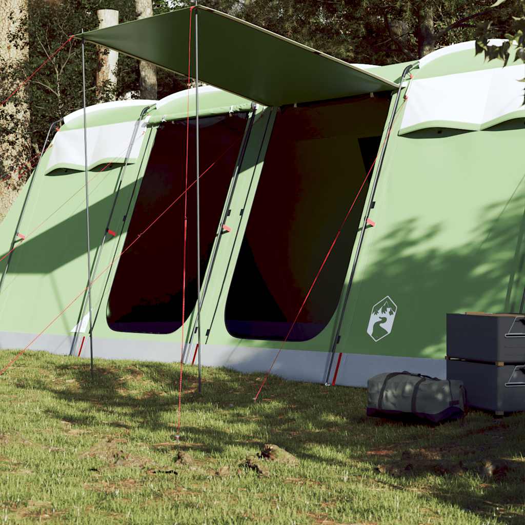 Familietent – Kampeertent – Tent Voor 8 Personen – Bivak Tent – Outdoor Tent – Waterdicht Polyester – E-Port Voor Stroom - Groen