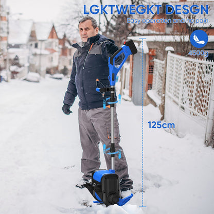Sneeuwblazer – Sneeuwruimer – Sneeuwschuiver – Bladblazer – Accu Bladblazer – 1000W Borstelloze Motor – 30 cm Werkbreedte – Draadloos Opvouwbaar Design
