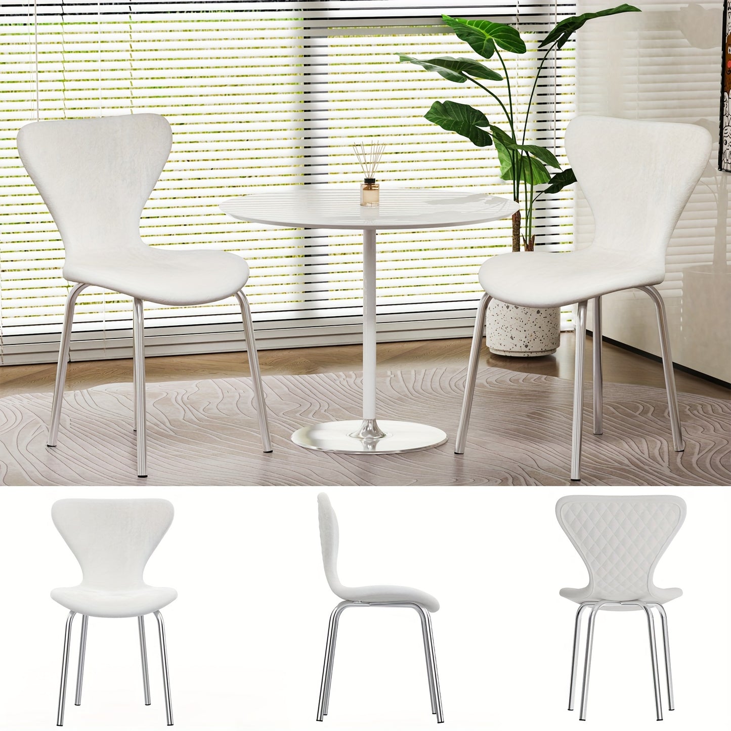 Bureaustoel – Kantoorstoel – Eetkamerstoel – Draaistoel – Stoelenset 2 Stuks – Ergonomisch Ontwerp – Zachte Velvet Bekleding