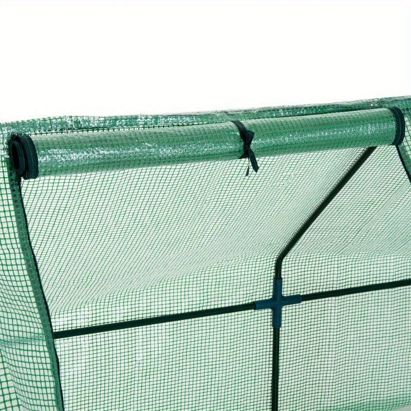 Tuinkas – Kweekkas – Kas – Mini Kas – Plantenkas – Groen – 270x90x90 cm – Staal Frame Met PE Afdekking