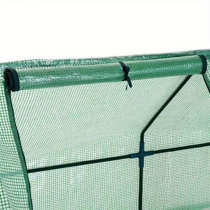 Tuinkas – Kweekkas – Kas – Mini Kas – Plantenkas – Groen – 270x90x90 cm – Staal Frame Met PE Afdekking
