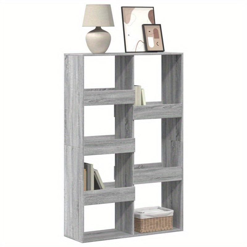 Bookshelf 100X33X155.5 Cm Made of Treated Wood in Gray Sonoma Oak