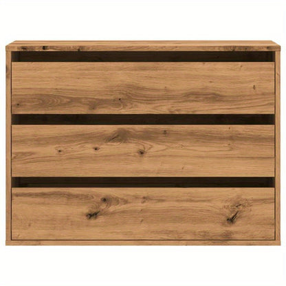 Massief Houten Ladenkast – Opbergkast – Ladekast – Sideboard – Dressoir – Compact 80x41x58 cm – Natuurlijk Hout Bruin
