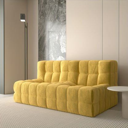 Zitzak – Bean Bag – Loungestoel – Loungebank – Floor Sofa – Geel – Extra Groot – Katoen – Zonder Hout – Eenvoudige Montage