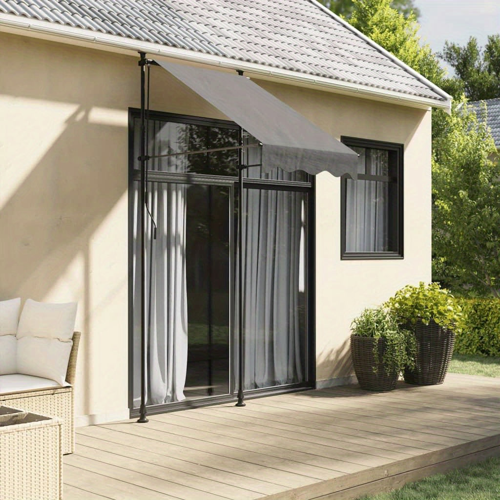 Uittrekbare Luifel – Zonnescherm – Uitvalscherm – Balkonluifel – Terrasluifel – Weerbestendig Polyester – Compact 100x150 cm