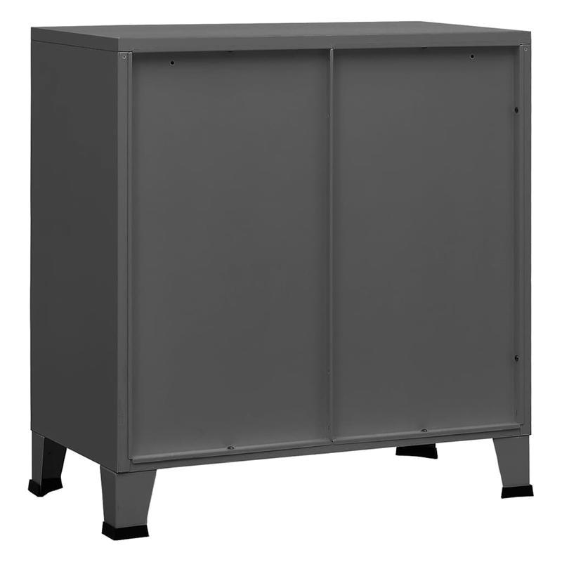 Industriële Opbergbox – Opbergcontainer – Opbergkast – Organizer – Opslagbox – Antraciet – Grote Inhoud 75x40x80 cm – Stevige Duurzame Constructie