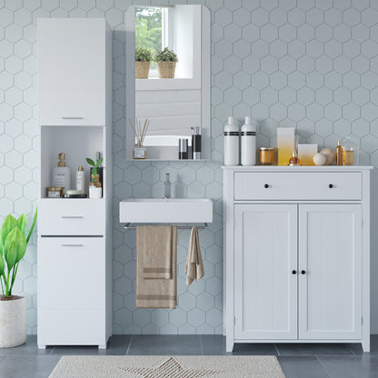 Badkamerkast – Badkamermeubel – Opbergkast – Kolomkast – Badkamerrek – Modern Design – Hoogte 68,5 cm – MDF Waterbestendig