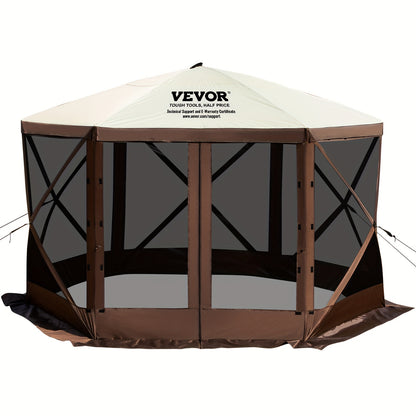 Partytent – Paviljoen – Easy Up Tent – Tuintent – Feesttent – 3,66x3,66 Meter – Pop-up met Muskietennet – Inclusief Draagtas en Haringen