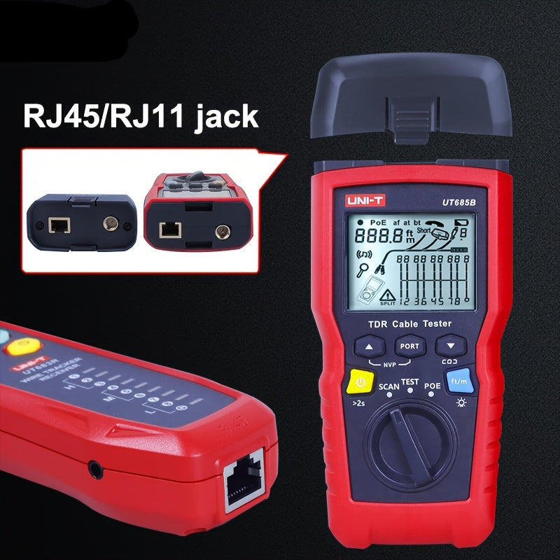 Kabelzoeker – Kabeltester – Netwerktester – Kabelmeter – Kabelscanner – Twee Meetmodi (TDR & OTDR) – USB Oplaadbaar & Anti-Storing