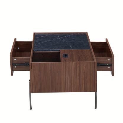 Ronde Marmeren Eettafel – Ronde Tafel – Marmeren Tafel – Eettafel Marmer – Design Eettafel – Wit Marmeren Blad – Gouden Metalen Onderstel – Diameter 100 cm – Stevig & Duurzaam