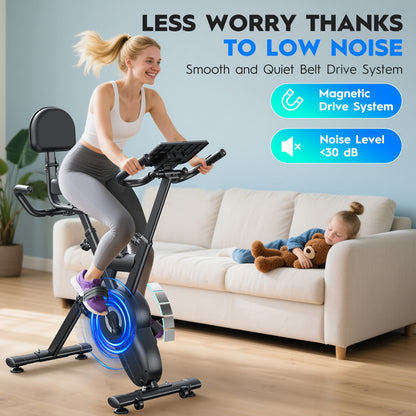 Fiets Trainer – Fietstrainer – Hometrainer – Indoorfietser – Bewegingstrainer – Magnetische Weerstand – Riemaandrijving – Stabiel IJzerframe – Antislip Basisplaat