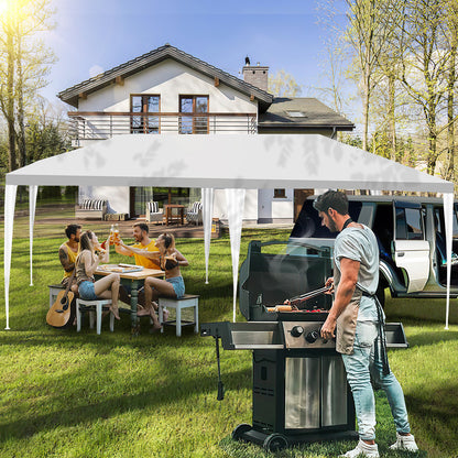 Partytent - Feesttent – Tuinkamer – Buitentent – Paviljoen – UV-bestendig PE – Stevig IJzeren Frame - 3x6m – Wit