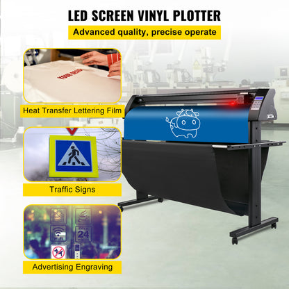 Snijplotter – Vinyl Cutter – Vinyl Plotter – Plotter Cutter – Vinyl Snijmachine – Rood Lichtgeleiding – Snijbreedte 135 cm