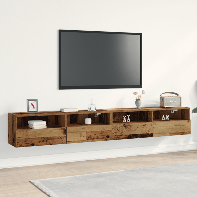 TV Meubel – TV Kast – Media Meubel – TV Stand – Entertainment Meubel – Rustiek Bruin – Duurzaam Hout – Ruimtebesparend Design